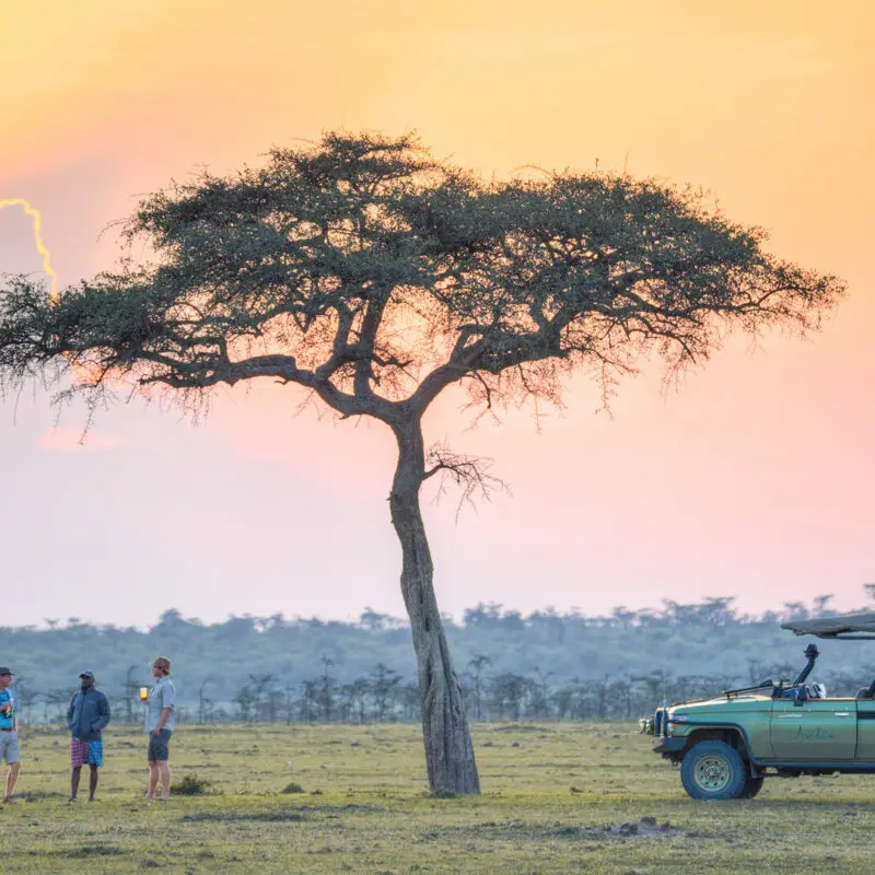 A sundowner drink in kenya Gorilla Trekking Tours