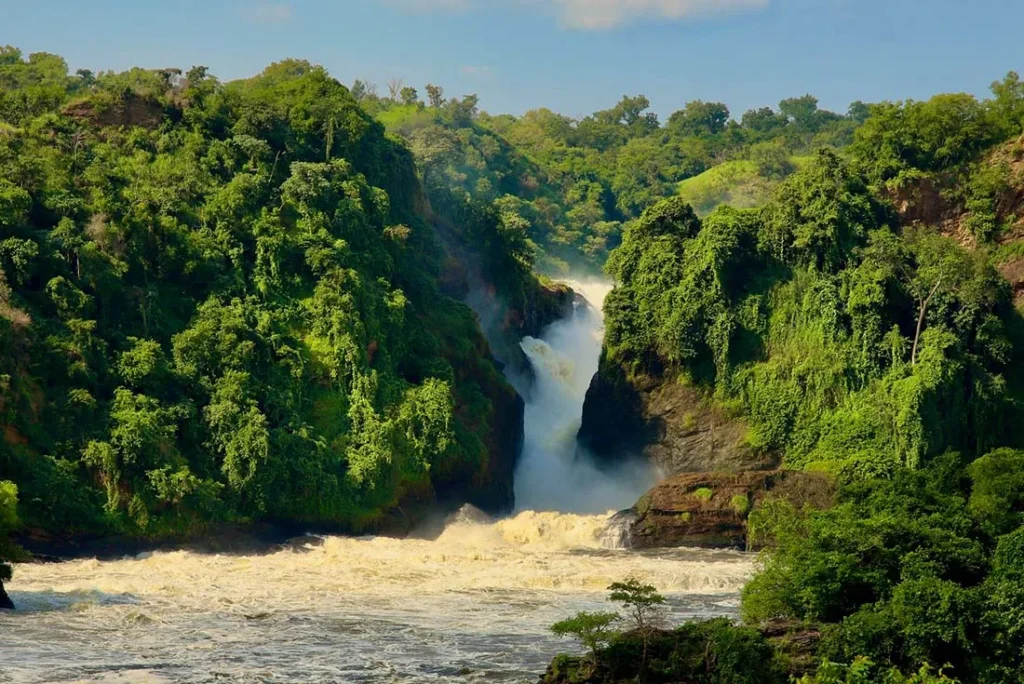 top of Murchison Falls luncheon dining table Uganda Tribes